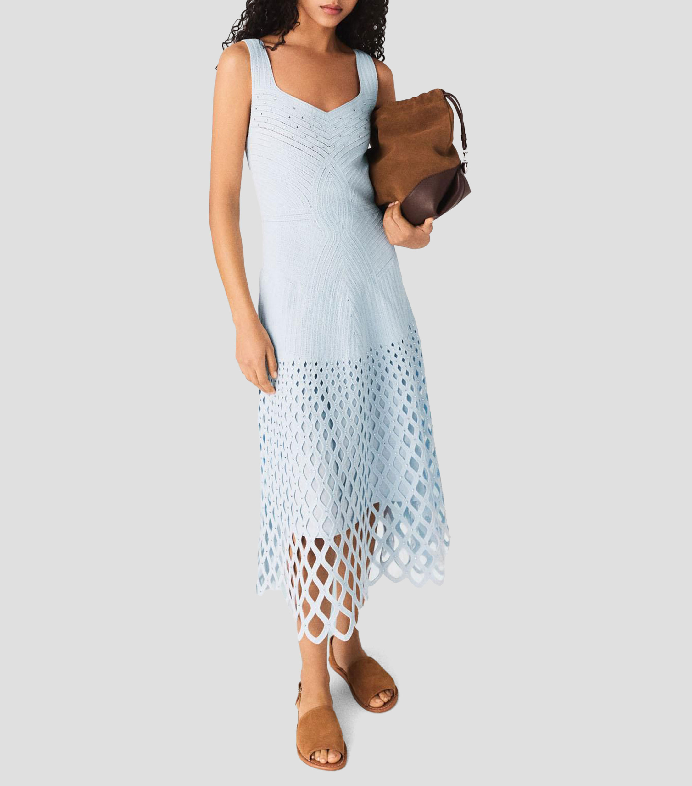 Vestido largo liso Russelyna Mujer